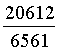 Pi = 20612/6561